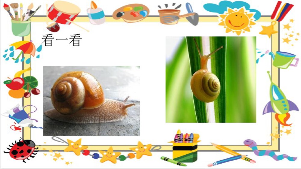 《小蜗牛》幼儿园中班美术课件PPT4