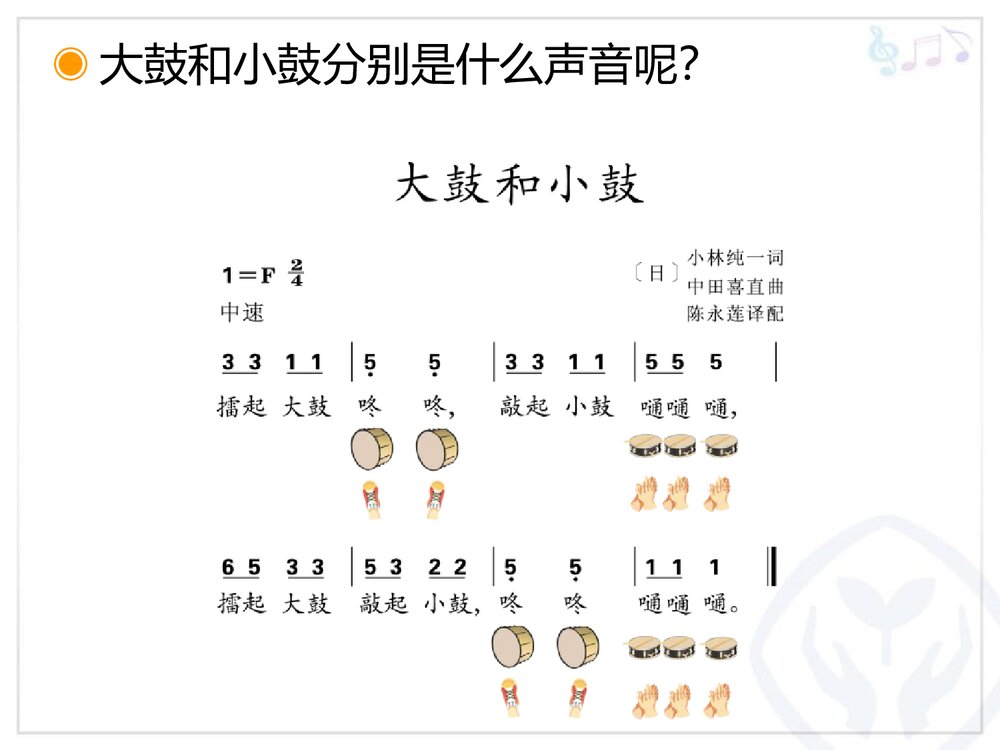 《大鼓和小鼓》小学音乐PPT课件10