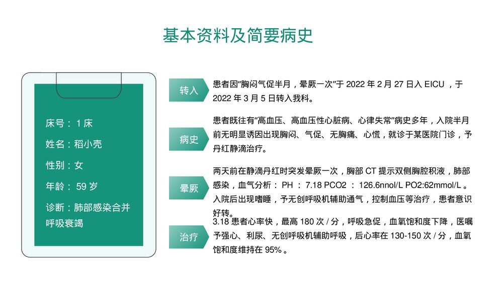 肺部感染合并呼吸衰竭疑难案例讨论医疗护理查房PPT课件(带内容·可编辑修改)9
