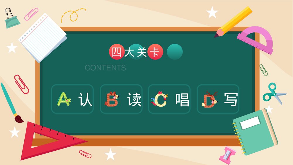 小学一年级上册英语《认识26个英文字母》PPT课件2