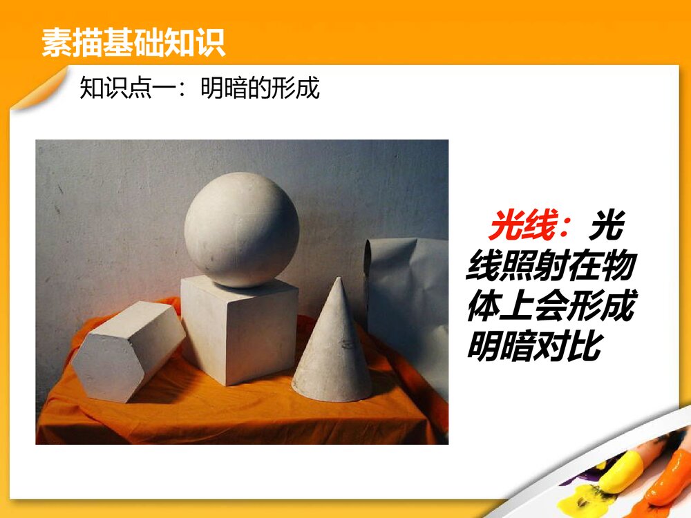 人教版六年级下册《明暗与立体》PPT美术课件5