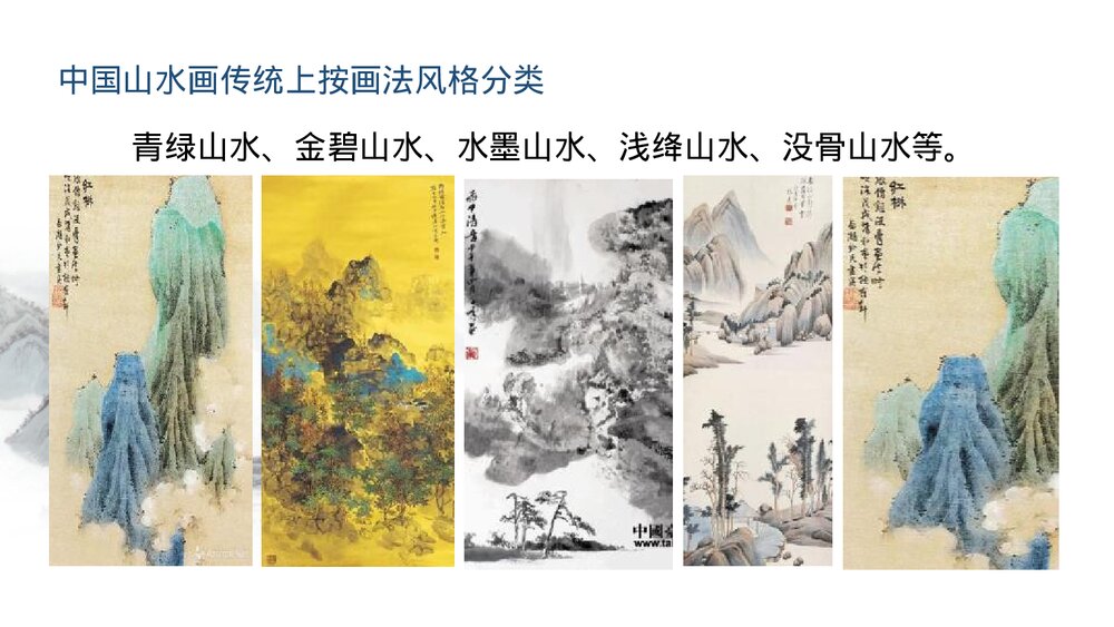 人教版美术六年级上册《第八课:山山水水》PPT课件4
