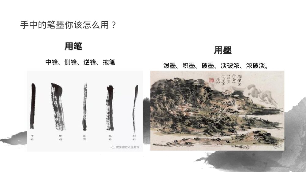 人教版美术六年级上册《第八课:山山水水》PPT课件5
