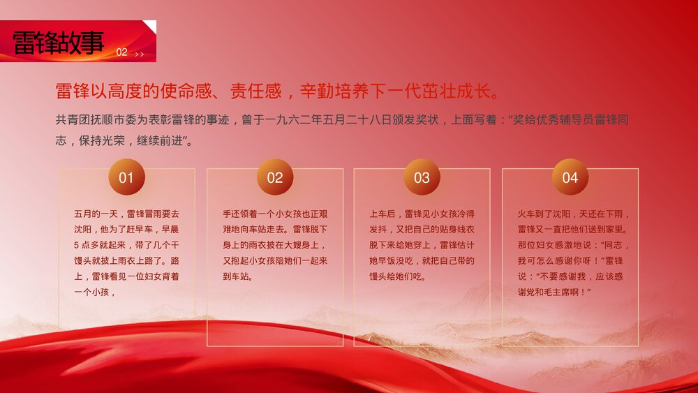 《学习雷锋精神·争做新时代好少年》主题教育PPT课件8