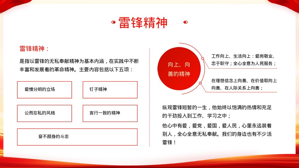 学习雷锋精神做新时代接班人主题教育班会PPT课件10