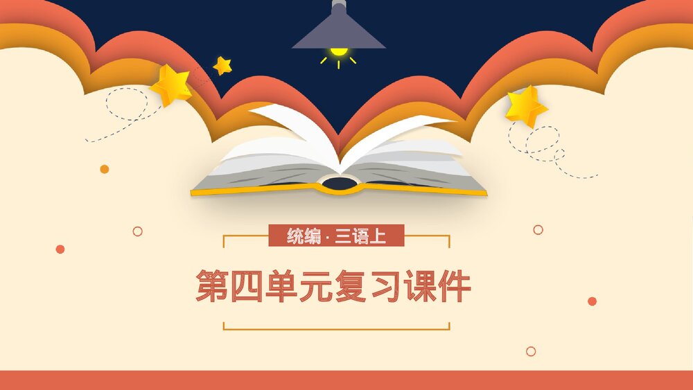 统编版小学语文三年级语文上册第四单元复习课件PPT下载1