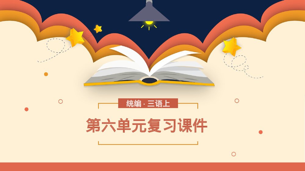 统编版小学语文三年级语文上册第六单元复习课件PPT下载1