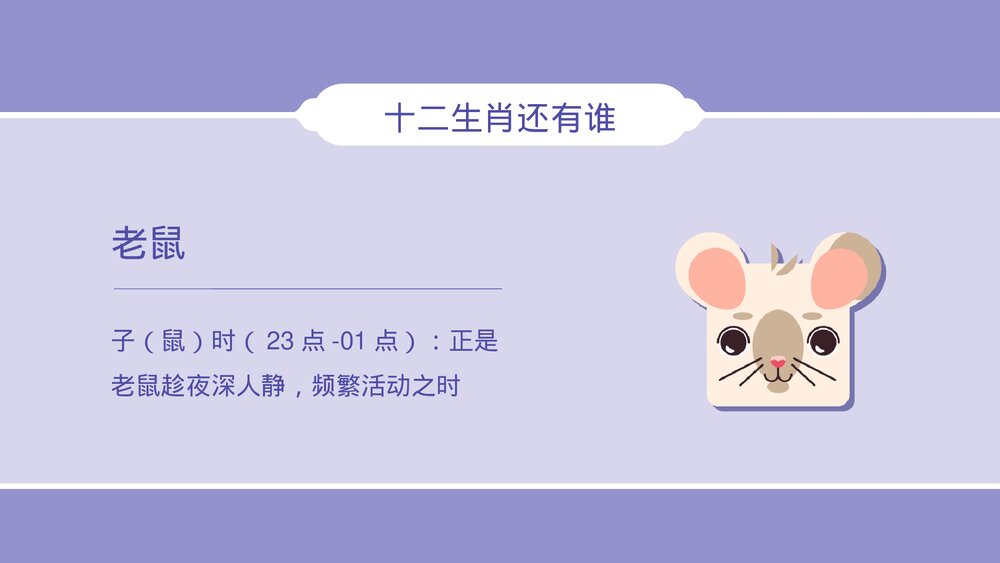 中国传统十二生肖介绍及顺序口诀宣传PPT课件4