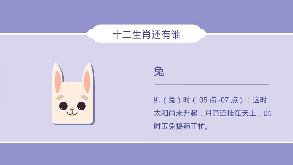 中国传统十二生肖介绍及顺序口诀宣传PPT课件7