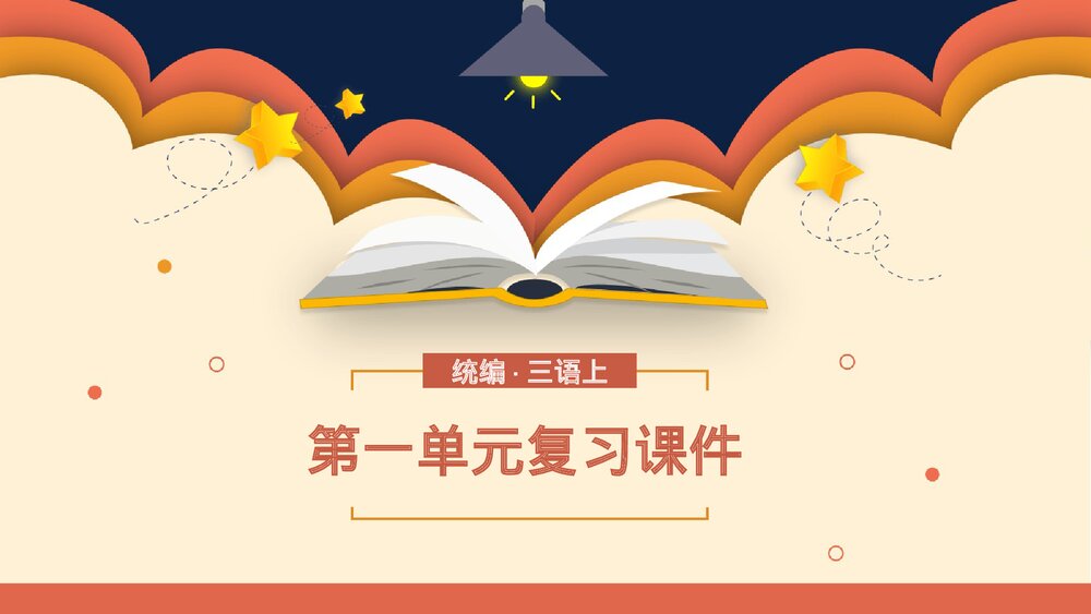 统编版小学语文三年级语文上册第一单元复习课件PPT下载1