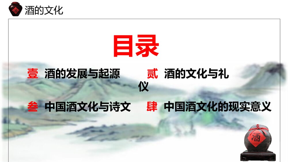 小学语文六年级《酒的文化》教育教学PPT课件2