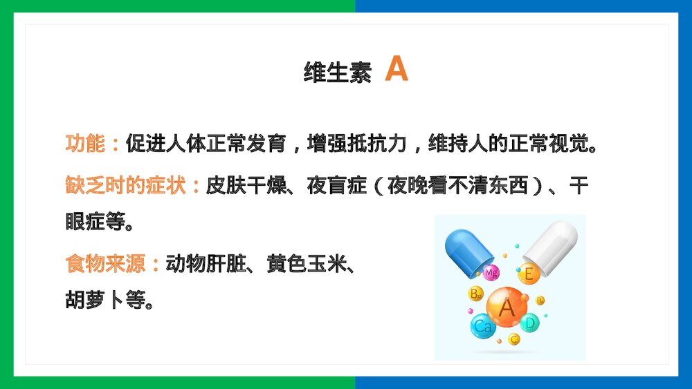 人教版生物·七年级下册《人体的营养水无机盐维生素的作用》PPT课件9