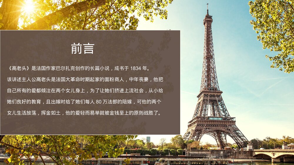 人教版高中语文必修三《高老头》名著导读PPT教学课件2