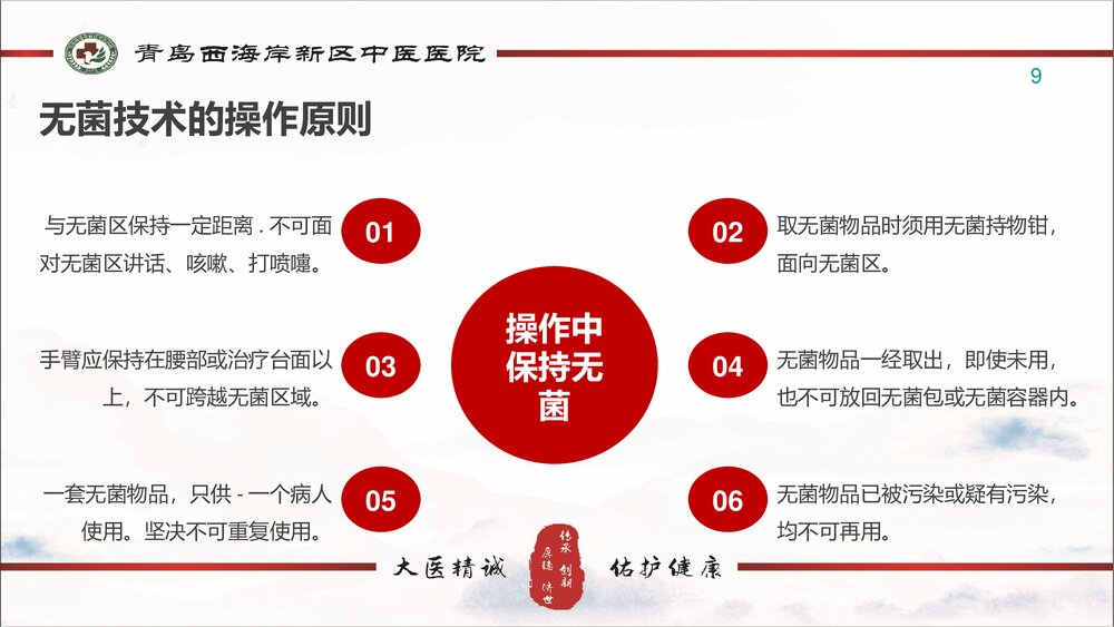 医学无菌技术操作方法原则PPT课件(电子版·可编辑修改)9