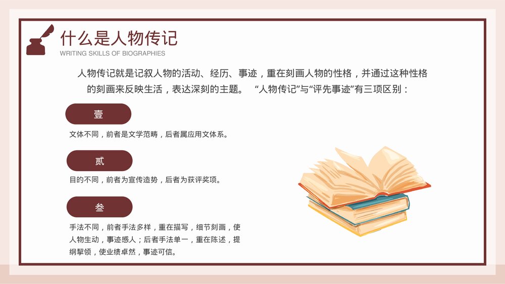 人物传记写作技巧培训PPT课件下载4