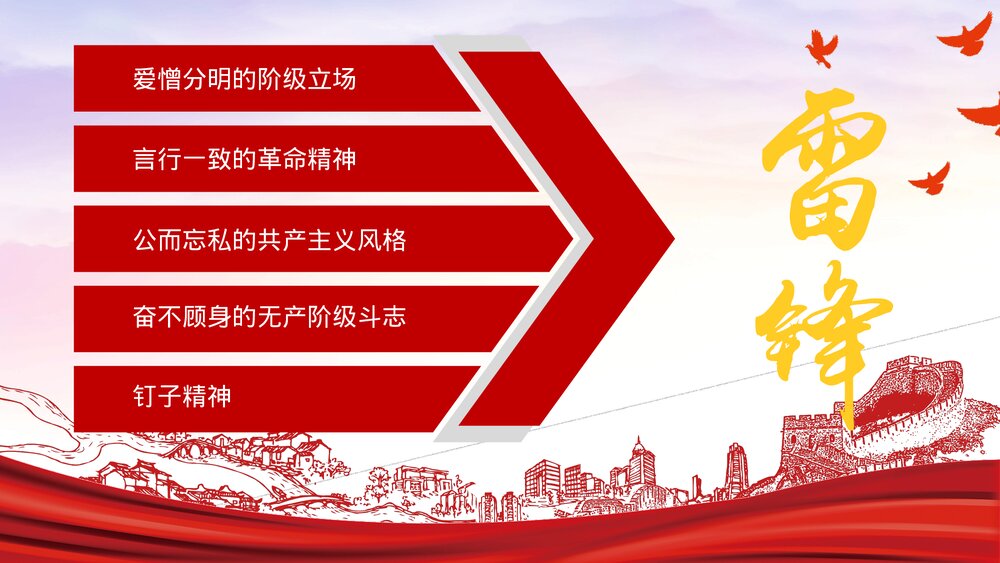 《弘扬雷锋精神·争做有志青年》纪念雷锋精神主题教育PPT课件下载7