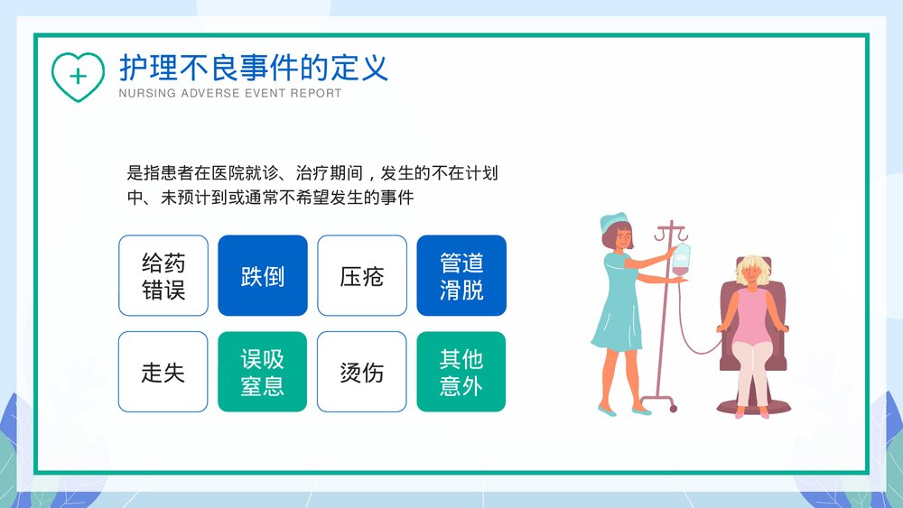 医院护理不良事件报告制度教育培训PPT课件下载4