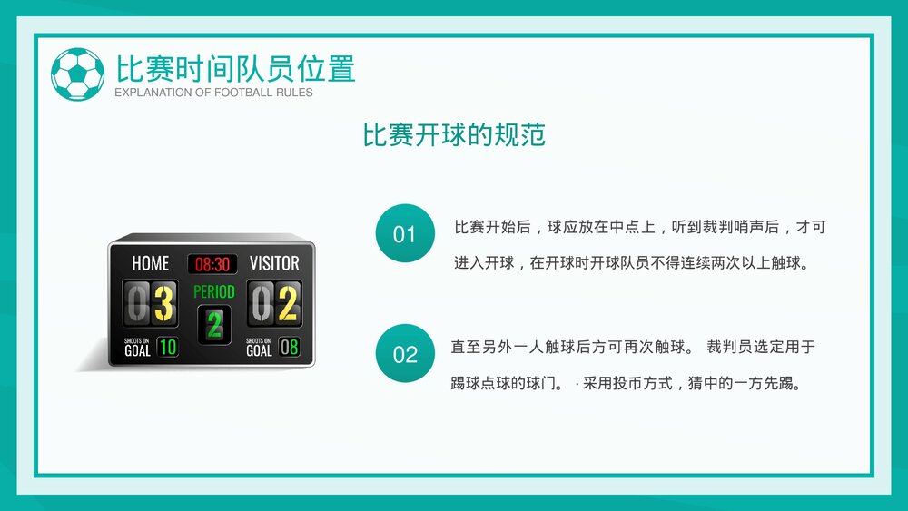 中小学生足球比赛规则讲解PPT课件下载9