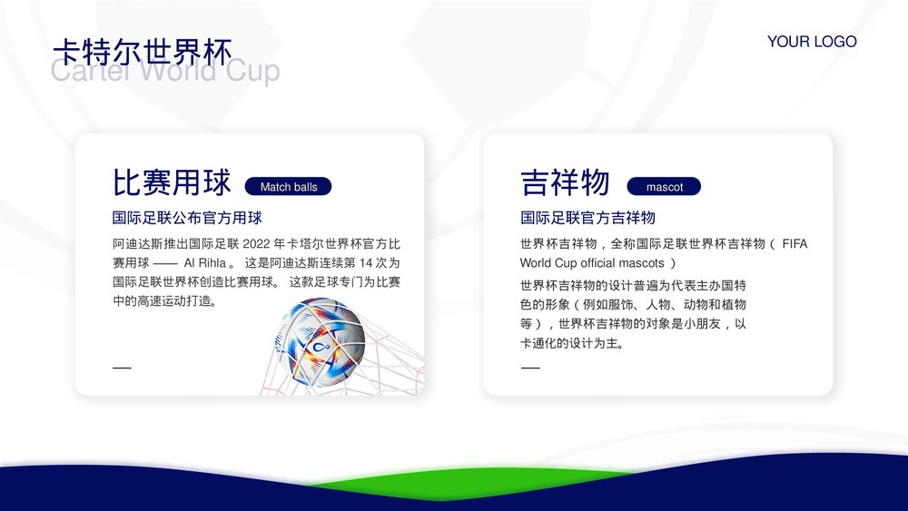 卡塔尔世界杯足球主题教育PPT课件下载(含内容)8