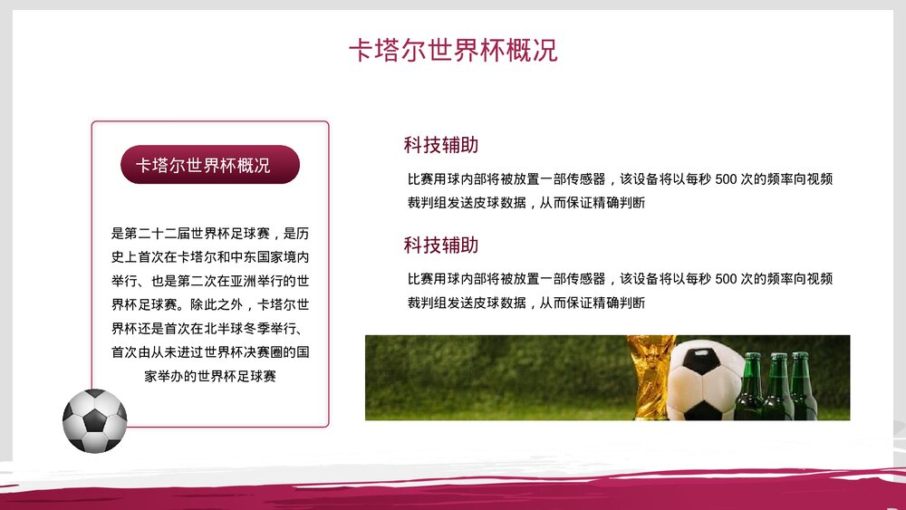 卡塔尔世界杯主题体育竞技活动宣传PPT课件5