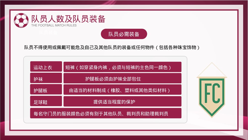 足球比赛规则讲解PPT课件下载10