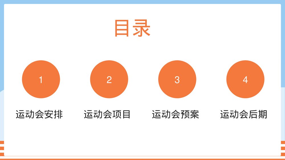 幼儿园中小学校园运动会活动方案PPT课件2