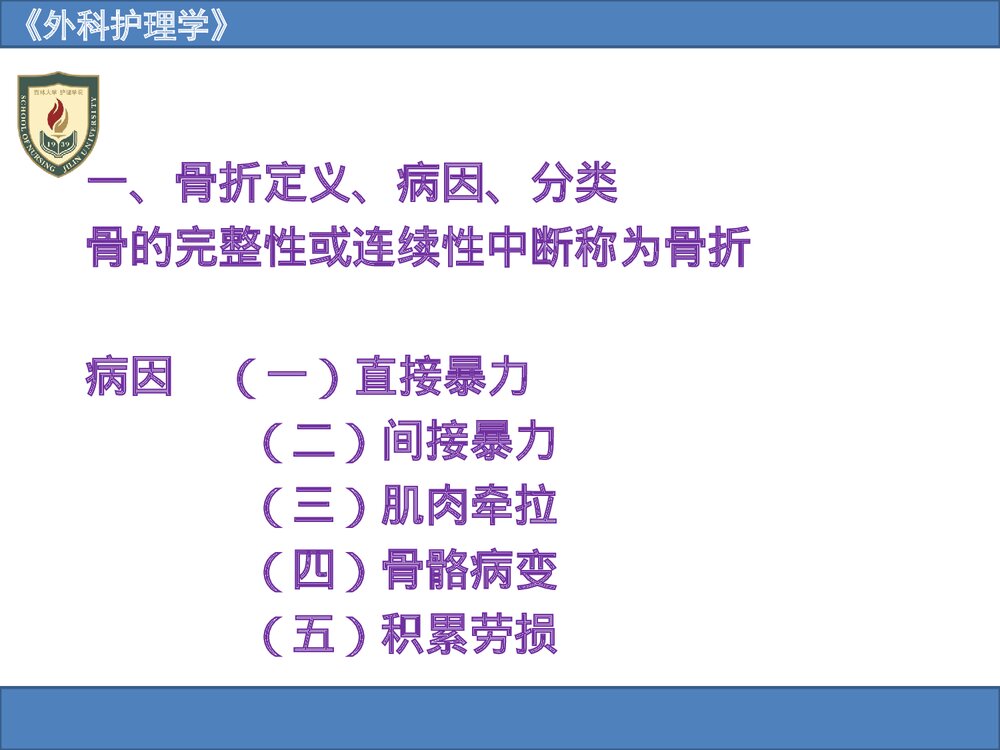 《外科护理学》骨与关节疾病病人的护理PPT课件3