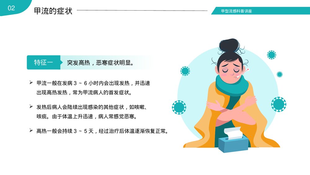 甲型流感病毒感冒医疗医学知识科普讲座PPT课件7