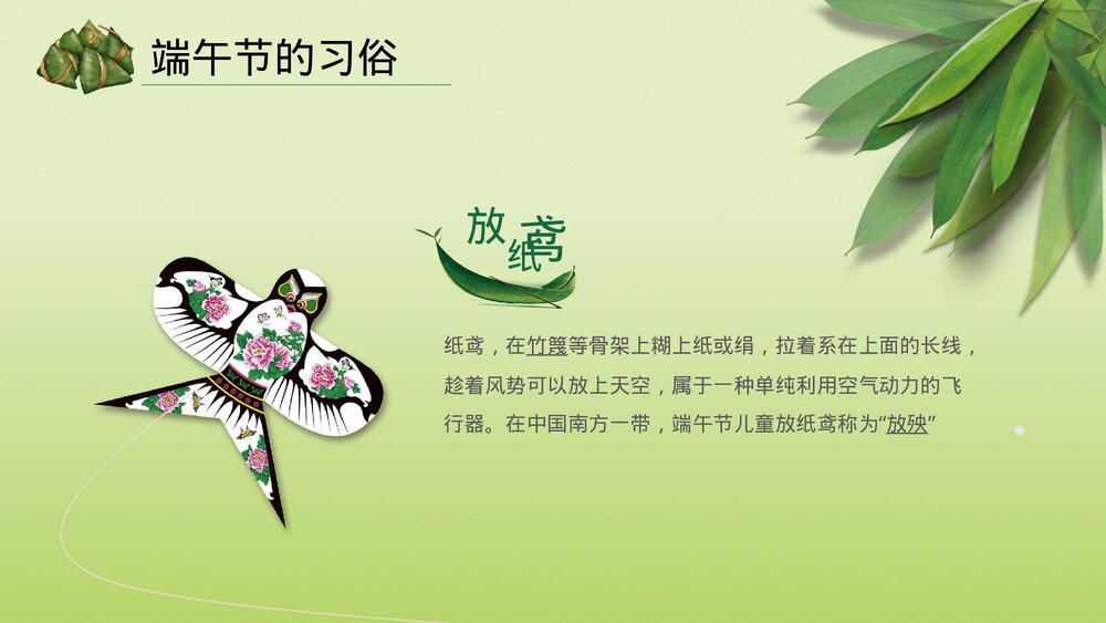 浓情端午节节日 端午节习俗美食诗词PPT课件9