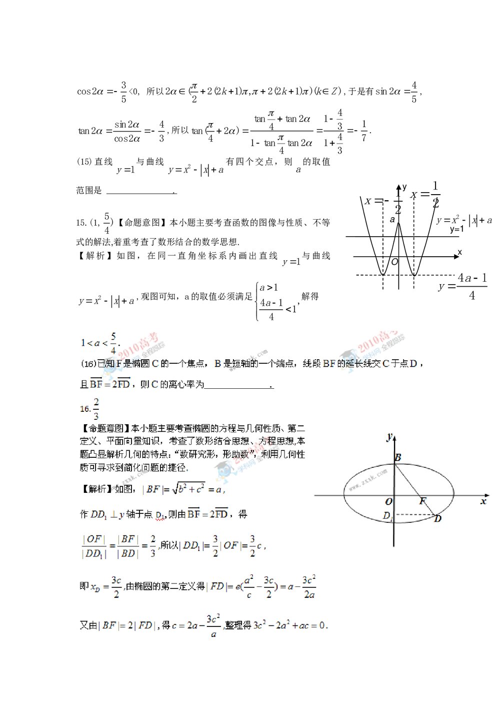 (全国I卷)高考理科数学答案解析版7