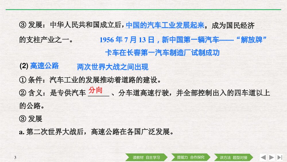 历史·部编版·经济与社会生活(选择性必修2)-20-21版:第13课《现代交通运输的新变化》PPT 3