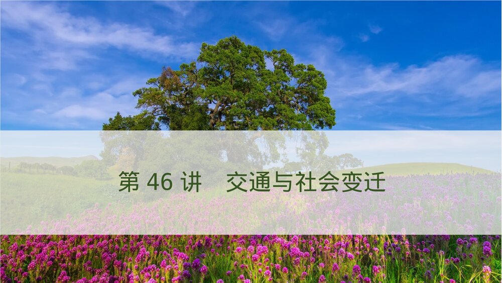 历史-部编版-一轮复习-22版:第46讲 交通与社会变迁和医疗与公共卫生PPT课件4