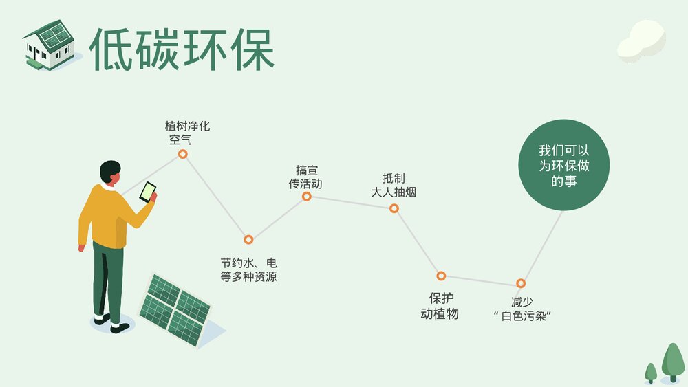 节能降耗低碳环保教育主题PPT课件下载10