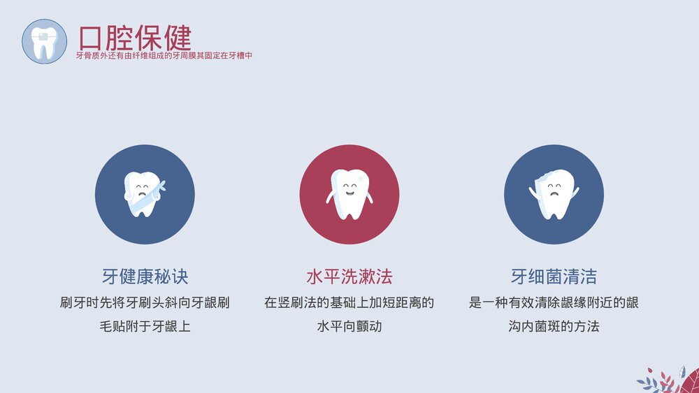 关注牙齿健康教育主题PPT课件下载(带内容)9