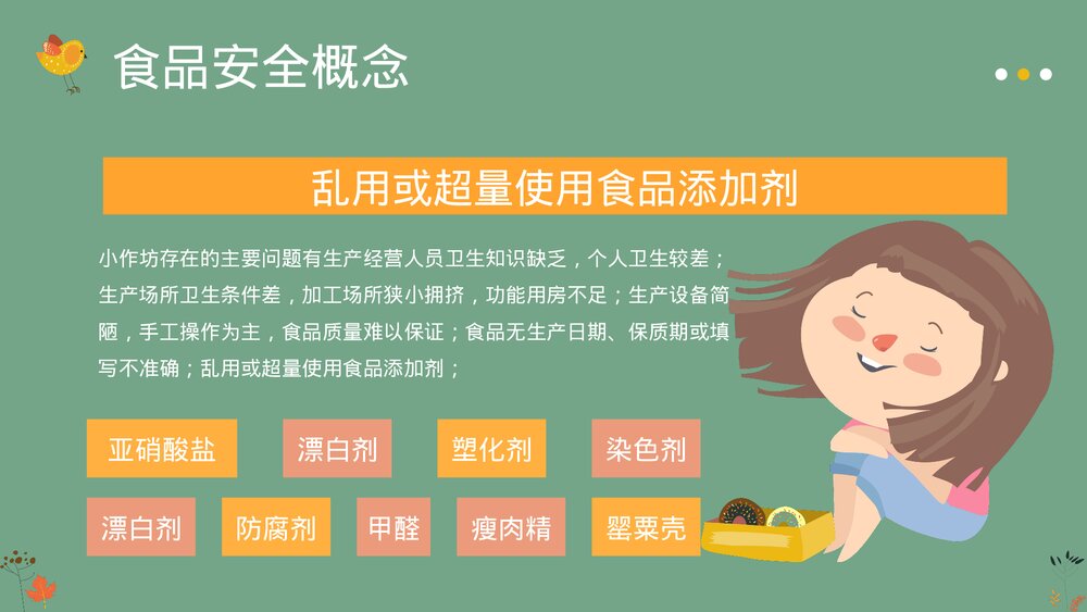 关注食品安全教育PPT课件下载(共20页·带内容)5