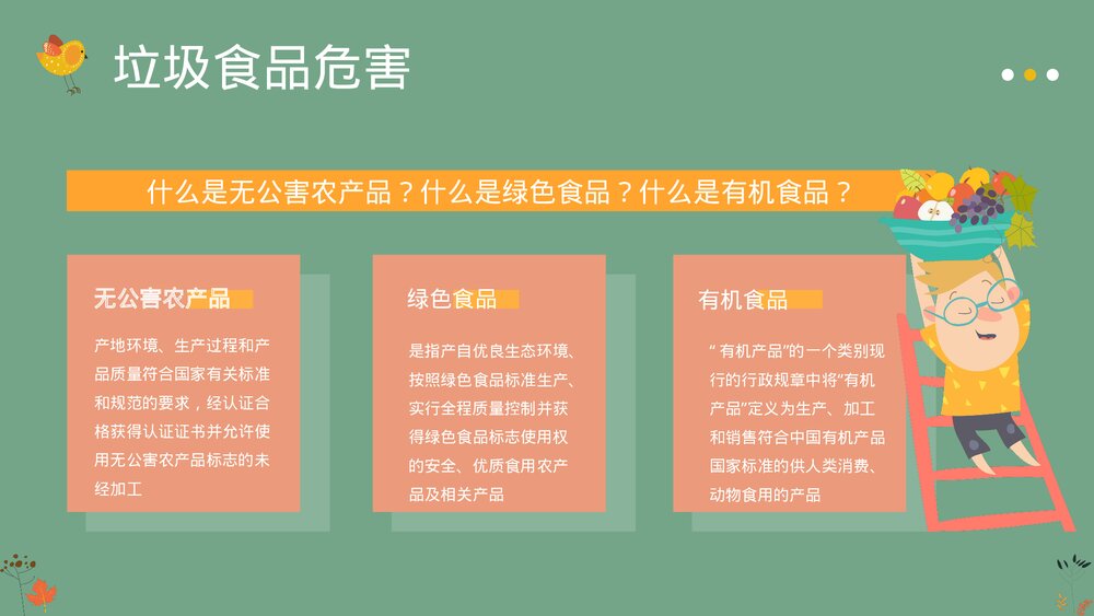 关注食品安全教育PPT课件下载(共20页·带内容)9