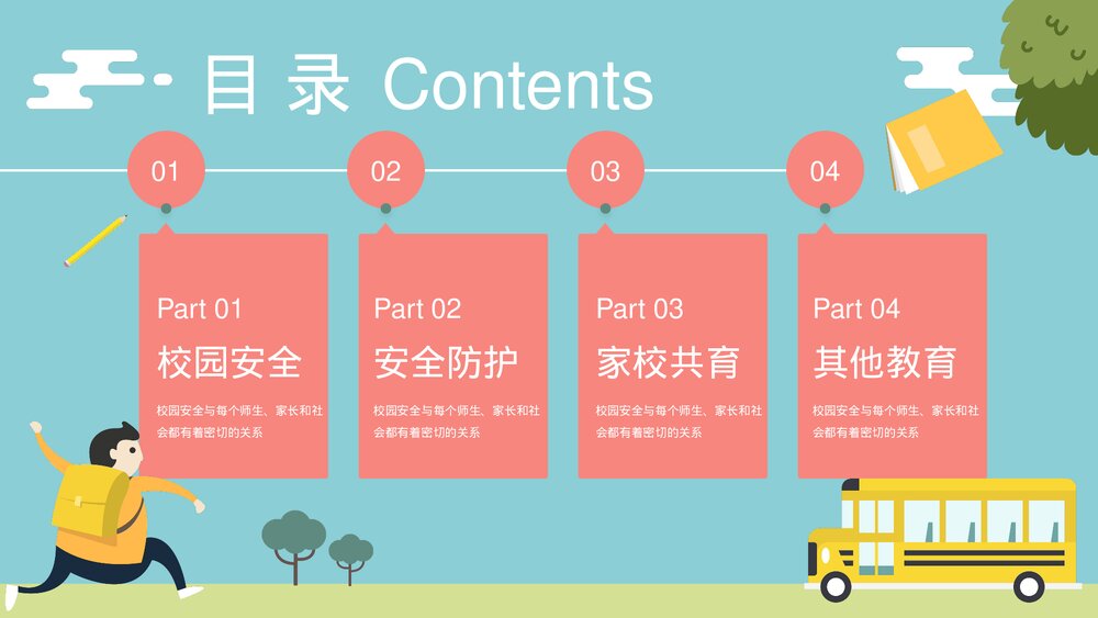 校园安全主题教育PPT课件《家校共育·共护安全》2