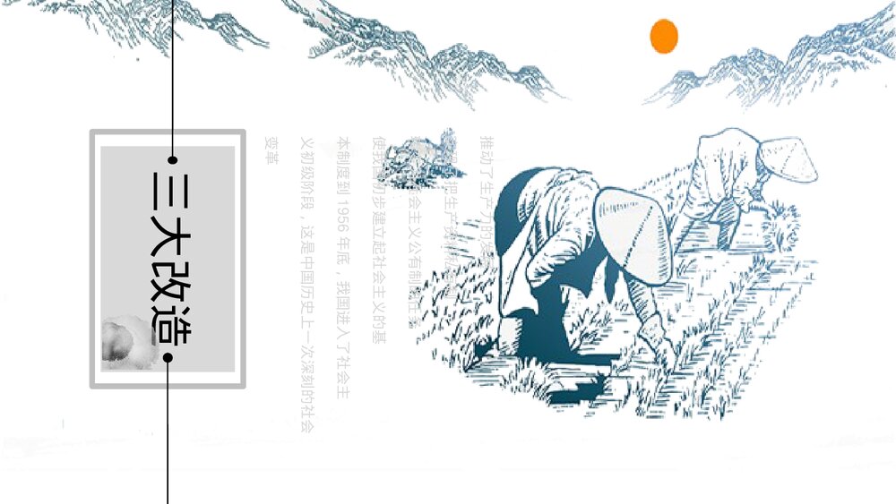 部编版八年级历史下册《三大改造》初中教育教学PPT课件1