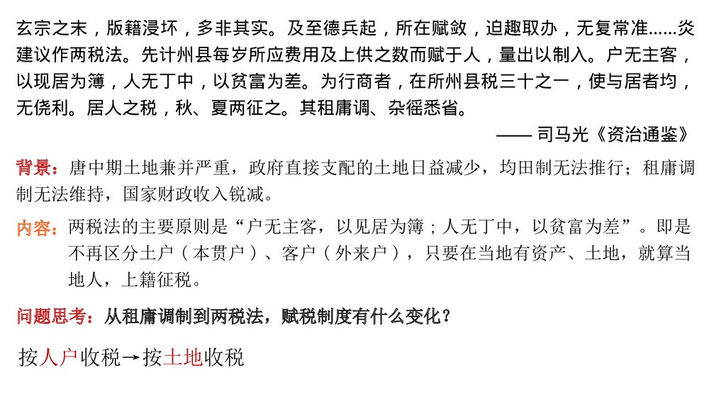 高二历史·选必1第16课《中国赋税制度的演变》教学PPT课件10