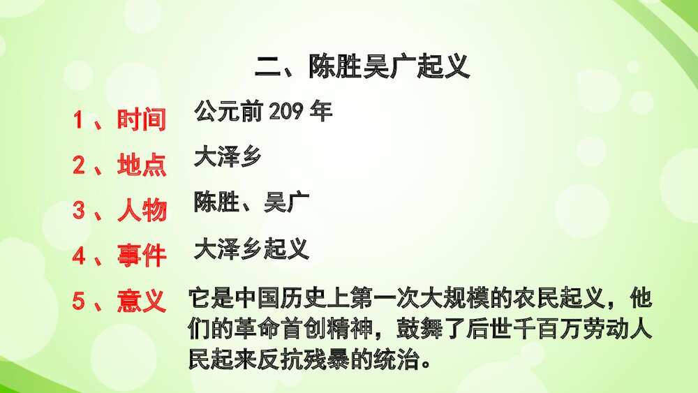 七年级历史上册《第10课 秦末农民大起义》教学PPT课件10