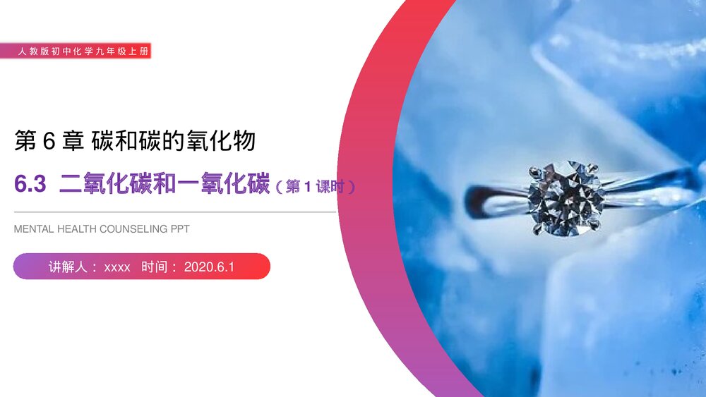 人教版初中化学九年级上册《二氧化碳和一氧化碳》PPT课件(第6.3.1课时)1