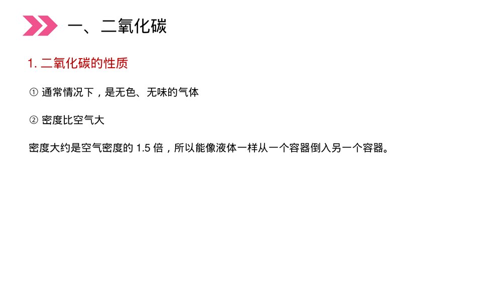 人教版初中化学九年级上册《二氧化碳和一氧化碳》PPT课件(第6.3.1课时)3