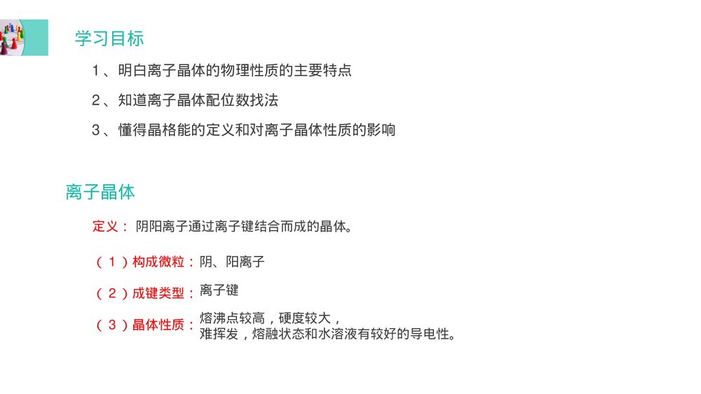 高二上册化学选修三《离子晶体》PPT课件2