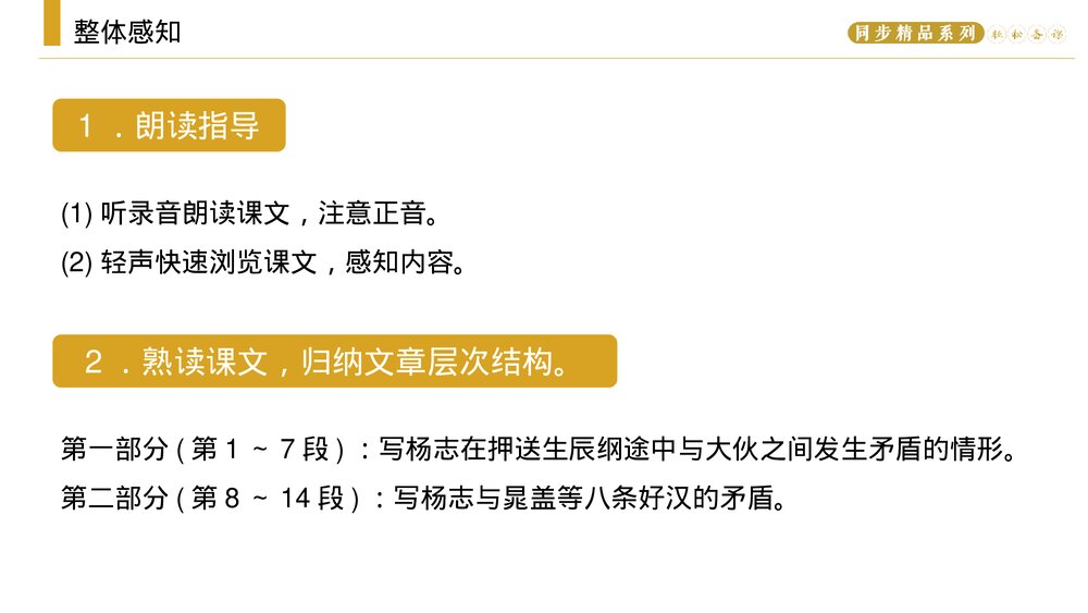 人教版九年级语文上册《智取生辰纲》PPT课件7