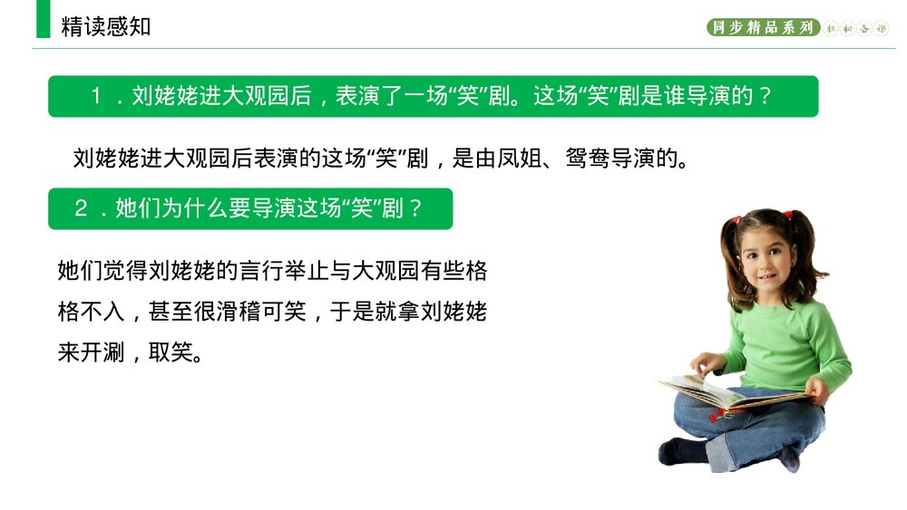 人教版九年级语文上册《刘姥姥进大观园》PPT课件8