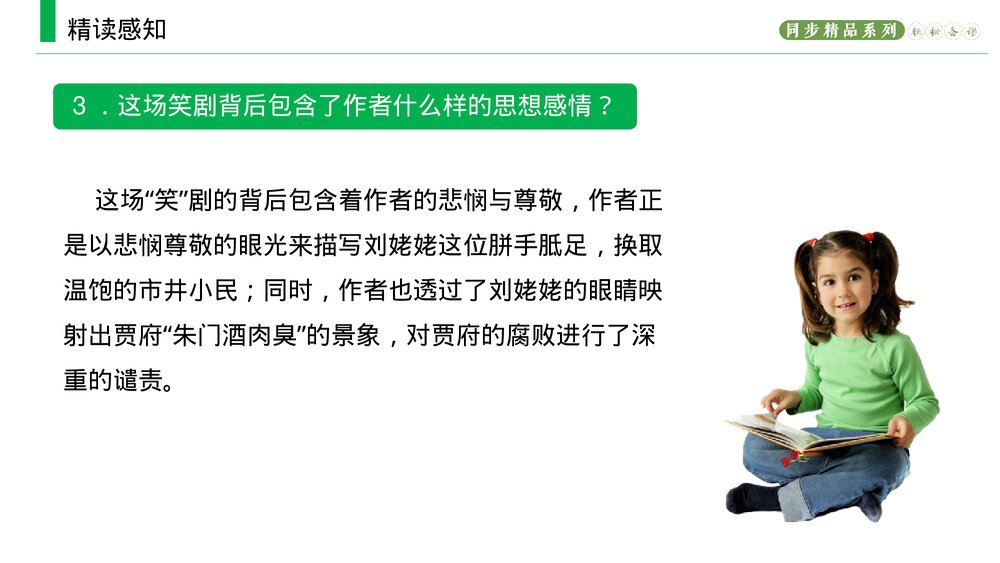 人教版九年级语文上册《刘姥姥进大观园》PPT课件9