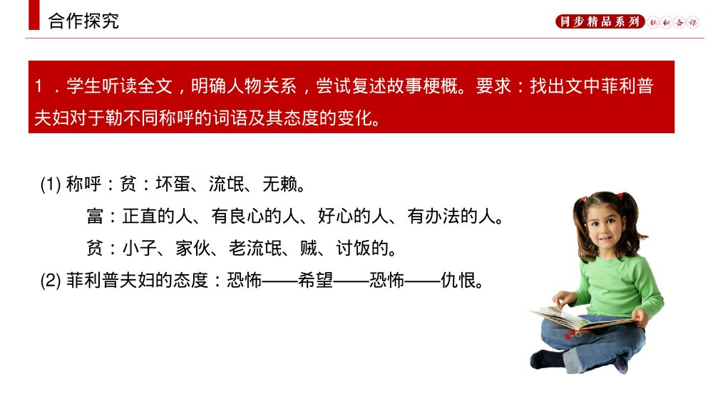 人教版九年级语文上册《我的叔叔于勒》PPT课件9