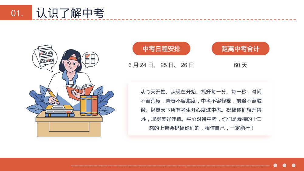 中考加油初三毕业班家长会PPT课件(共15页)4