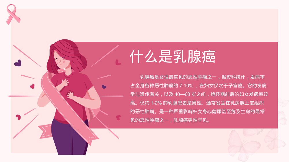 认识乳腺癌女性健康介绍PPT课件(共26页·内容可编辑修改)2
