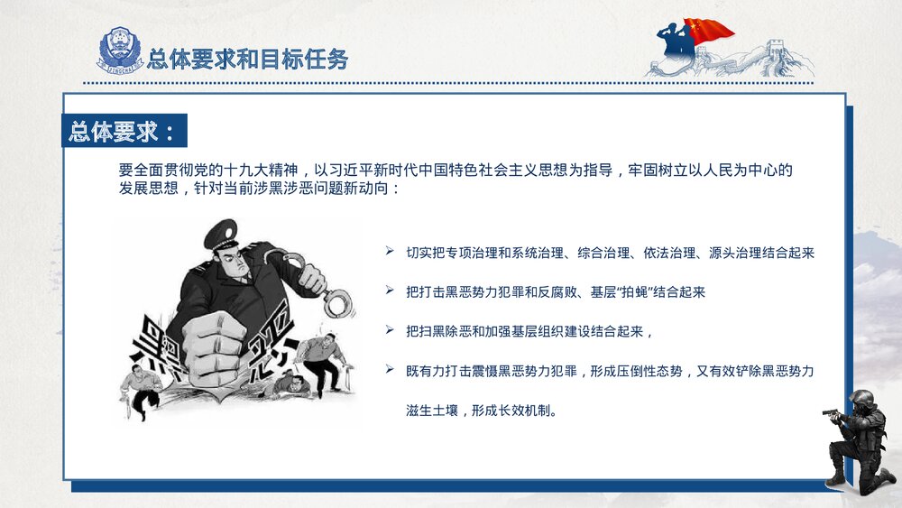亮剑行动扫黑除恶宣传行动PPT课件下载4
